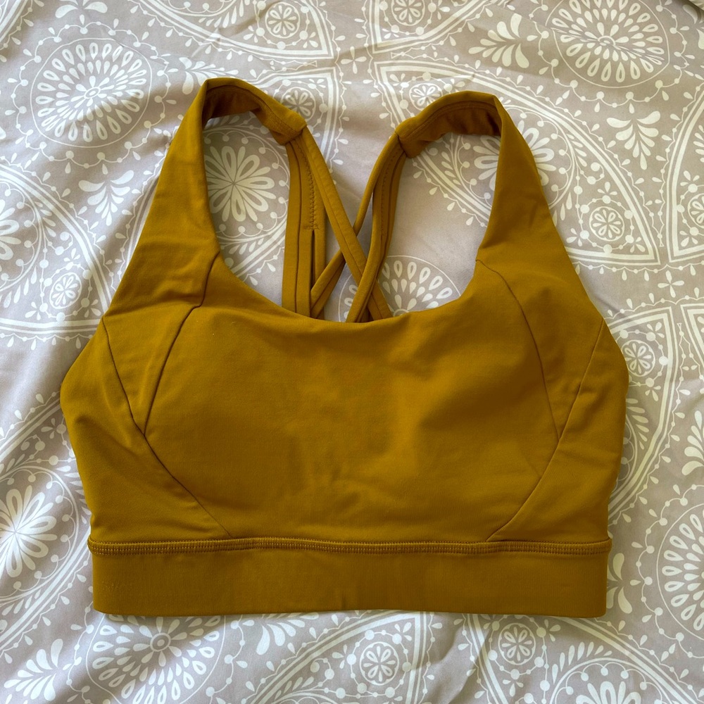 Lululemon Yellow Sports Bra